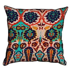 Подушка з мішковини Etno style 45x45 см (45PHB_15NGETN040_BR)