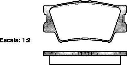 Колодка гальм. диск. TOYOTA CAMRY, RAV 4 задн. (вир-во REMSA) REMSA 123100 на TOYOTA RAV 4 III (ACA3_, ACE_, ALA3_, GSA3_, ZSA3_)