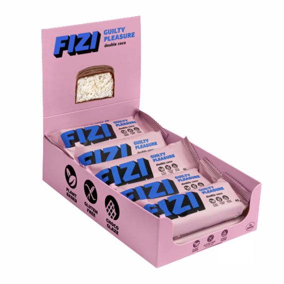 FIZI Chocolate Bar - 10х40g (Double Coconut)