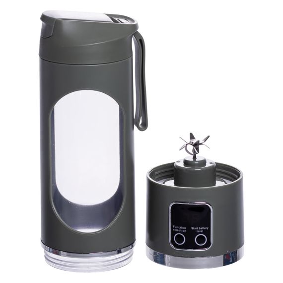 Портативний блендер для смузі на акумуляторі 450 мл 25 Вт USB Зелений HP-11-10GR | Зображення 3