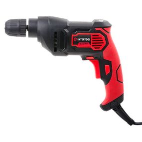 Дриль електричний 500 Вт, 0-2400 об./хв, 0.8-10 мм, швидкозатискний патрон, реверс INTERTOOL WT-01151