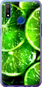 Чохол на Realme 3 Pro Зелені часточки лимона "852u-1863-2448"