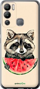 Чохол на Infinix Hot 12i Єнотик з кавуном "4605u-2863-2448"