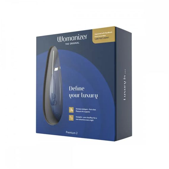 Вакуумний кліторальний стимулятор Womanizer Premium 2 Blueberry Sex Aura | Зображення 8
