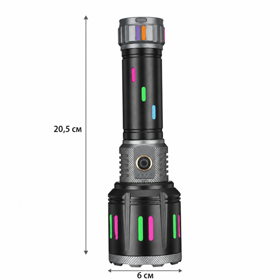 Фонарик ручной cb g683 1*26800 battery / Тактический фонарь / Светодиодный фонарь на аккумуляторе | Зображення 3