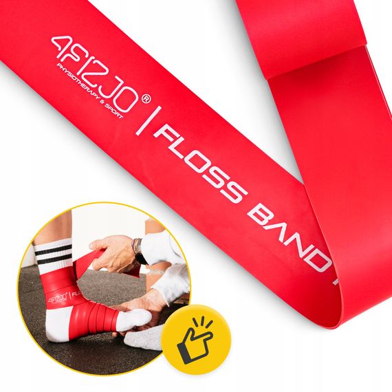 Стрічка компресійна для флосингу 4FIZJO Floss Band 207 x 5 x 0.15 см Red (P-5905973405249) | Зображення 5