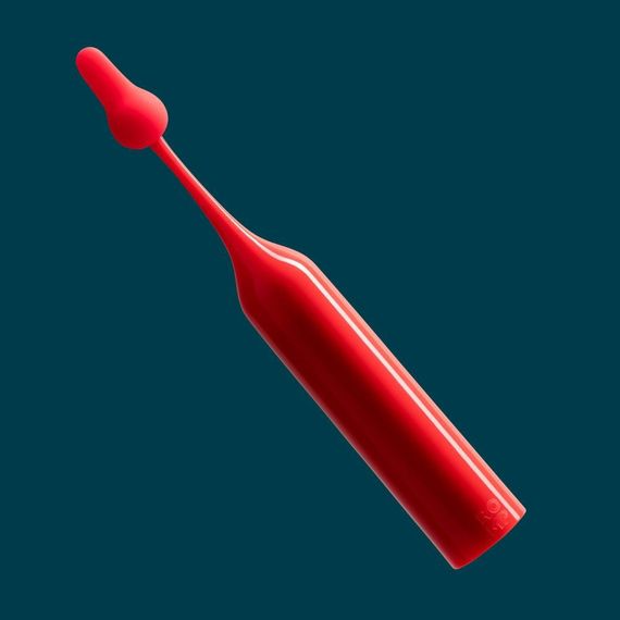 Вібратор для клітора з двома насадками Romp Pop, червоний, 14.3 х 2.4 см Sex Aura | Зображення 5