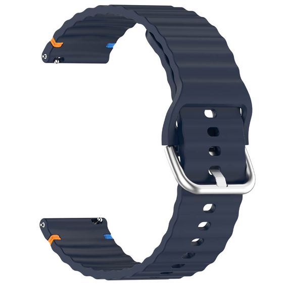 Силіконовий ремінець Wavy для Smart Watch 20mm Midnight Blue | Зображення 1