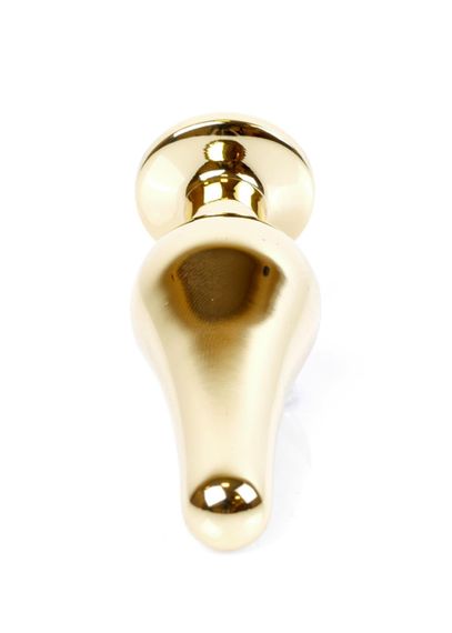 Анальна пробка B - Series HeavyFun Jawellery Gold, зелена | Зображення 1