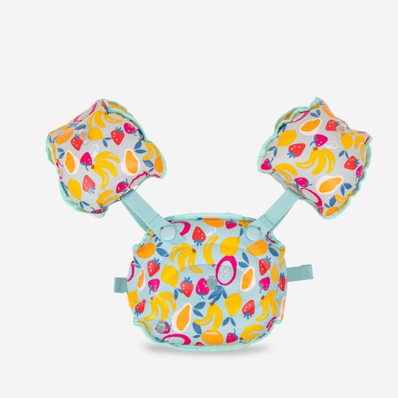 Пояс з нарукавниками Tiswim адаптивний для дітей 15-30 кг блакитний з принтом - One Size