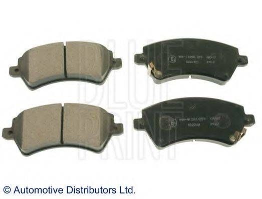 Колодки дискові гальмівні передні Toyota Corola (вир-во Blue Print) BLUE PRINT ADT342133 на TOYOTA RUNX (ZZE12_, NDE12_, ZDE12_)