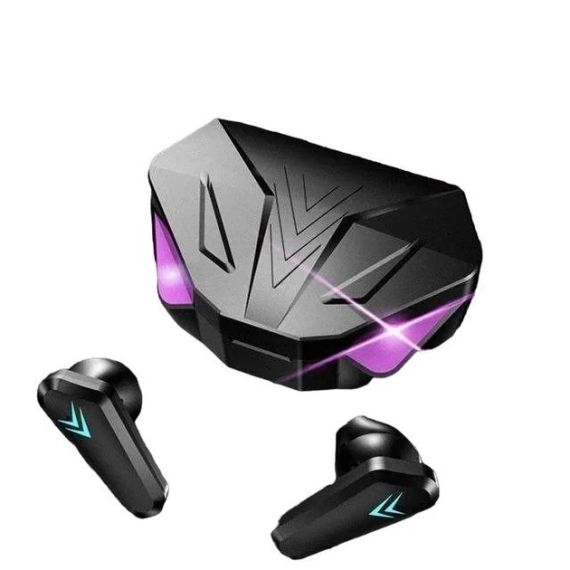 Ігрові геймерські бездротові навушники Bluetooth TWS X15 стереогарнітура з мікрофоном зарядним кейсом | Зображення 7