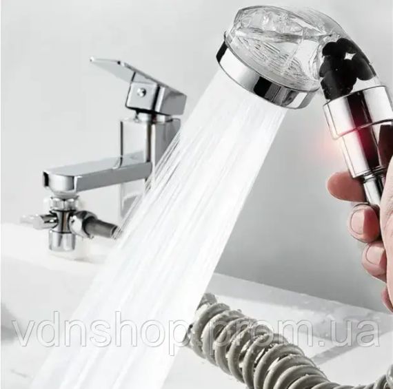 Душова система на умивальник із турмаліном Modified Faucet With external Shower | Зображення 2