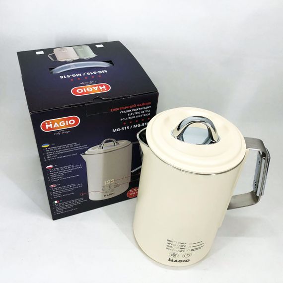 Електрочайник Magio MG-516, 1.5 л, 1500 Вт, з подвійними стінками | Зображення 3