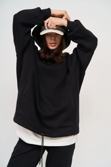 Жіноче тепле худий колір чорний розмір Oversize 447648 | Зображення 5