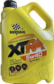 Моторна олива BARDAHL XTRA 5W40 C3 VW 505.01, MB 229.51, BMW Longlife-04 5л.
