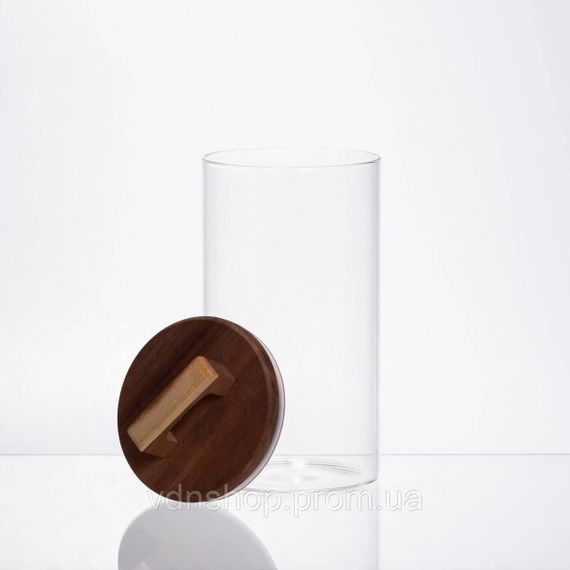 Банка для сипучих продуктів з бамбуковою кришкою 1.2 л 64486-67 | Зображення 1