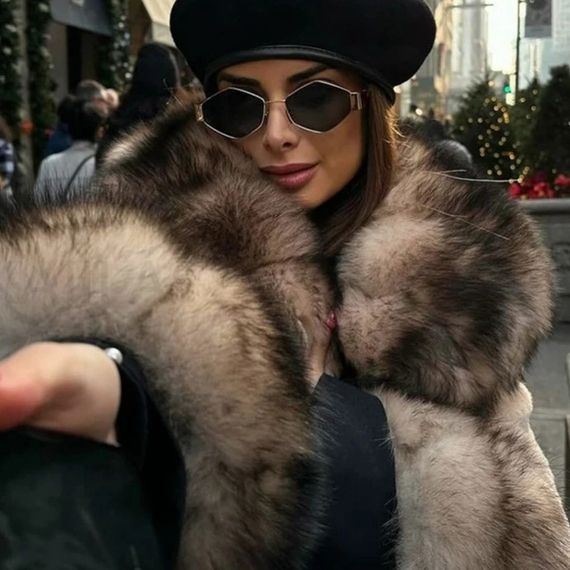 Женские многоугольные очки  Серый в серебре  (827) | Зображення 7
