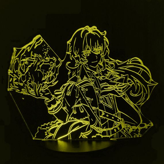 Акриловый светильник-ночник Дилюк 2 желтый tty-n001300