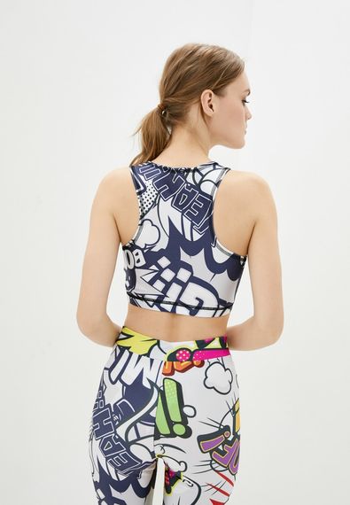 Спортивный топ 4Profi без рукавов c принтом "Комиксы" размер L бифлекс 16503 | Зображення 3