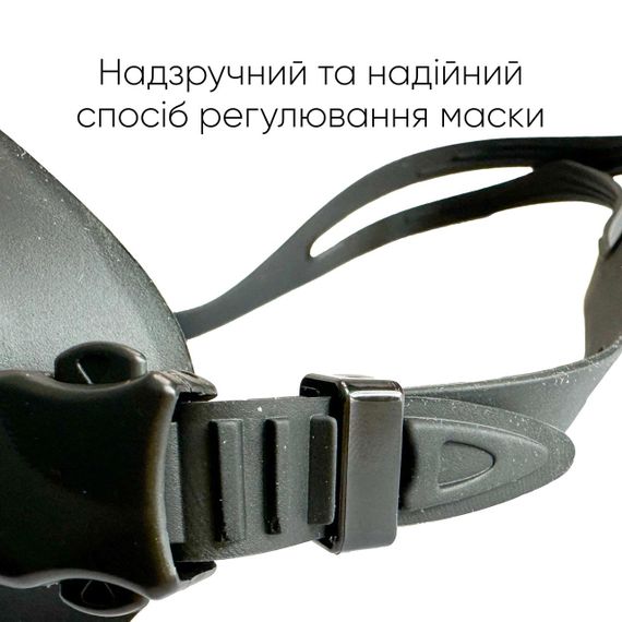 Маска для плавання Renvo Kariba Уні Anti-fog Чорний OSFM (2SM100-01) | Зображення 3