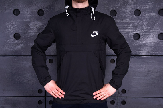 Анорак nike двоколірка чорний S XL