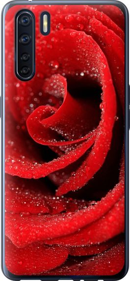 Чехол на Oppo A91 Красная роза "529u-1884-17620"