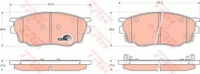 Колодки гальмівні дискові MAZDA 6, TRW (GDB3309)
