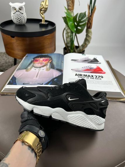 Кроссовки Air Huarache Black White (кожа , текстиль) весна / лето / осень | Зображення 3