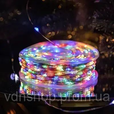 Гірлянда Роса 200 м МУЛЬТИК – зелена нитка, пульт, 8 режимів | Зображення 3