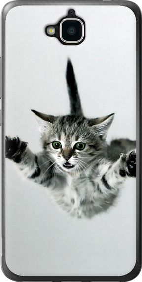 Чехол на Huawei Y6 Pro Летящий котёнок "2322u-355-17620"