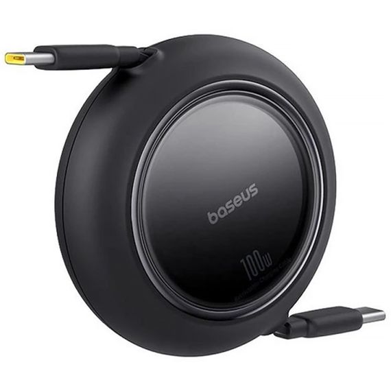 Дата кабель Baseus Free2Pull Mini Retractable Type-C to Type-C 100W (2m) (P10364500113) Cluster Black | Зображення 1