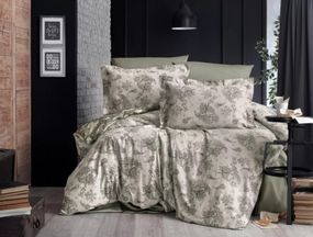Постільна білизна євро Arya Vogue Органік Жаккард Tama AR-A107261 200х220 см