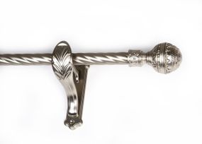 Карниз для штор однорядний металевий 25 мм, Арабеска РЕТРО Сатин 240 див.