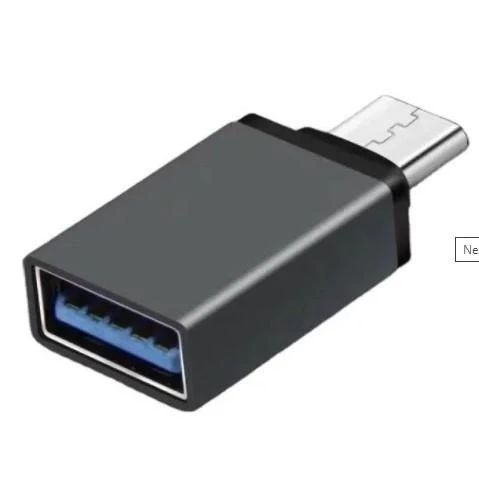 Переходник USB OTG-01 с телефона на флешку - Type-C черные | Зображення 2