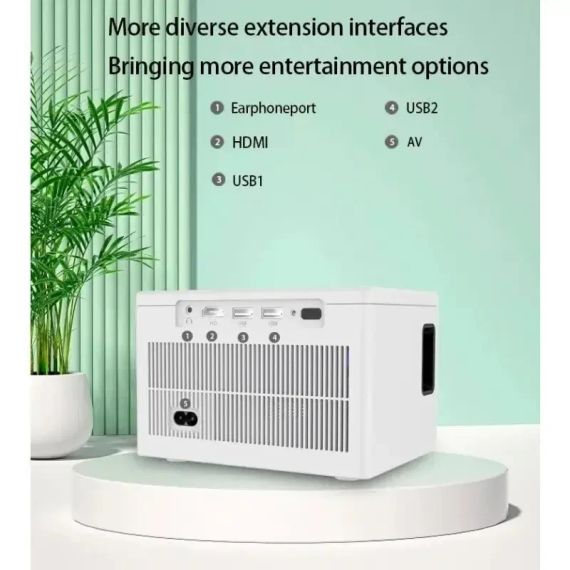 Розумний проектор 4K, 4 ядра, X6 Android 10, Wi-Fi, 2K відео, Full HD 1080P, міні-проектор для домашнього кінотеатру | Зображення 1