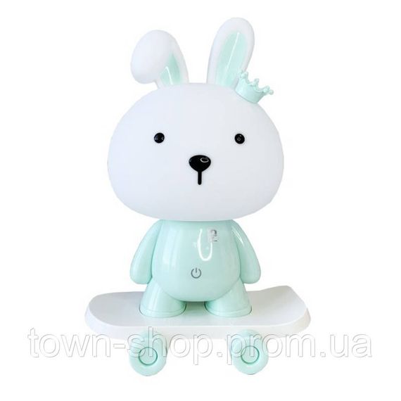 Ночник детский «Зайчик на скейте» MGZ-1407(Blue) питание от USB