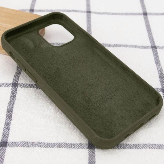 Чохол Silicone Case Full Protective (AA) для Apple iPhone 14 (6.1") Зелений / Dark Olive | Зображення 1