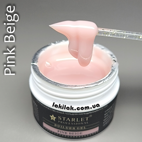 Гель для нарощення нігтів Starlet Professional Pink Beige Builder gel  15мл