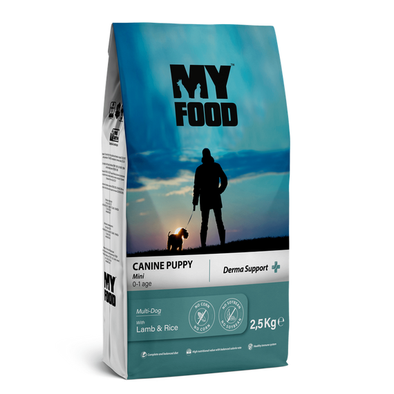 Сухий Корм Myfood Суперпреміум для цуценят малих порід з Ягням та Рисом 2,5 кг
