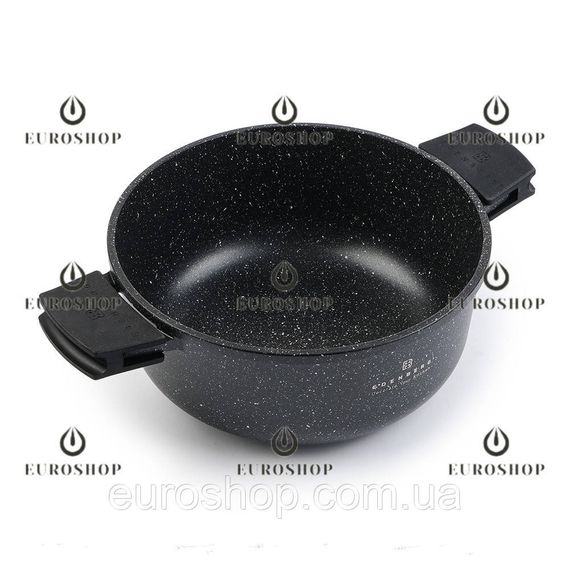Казан каструля Edenberg EB-8118 4,4 л, 24 см, мармурове покриття, індукційне дно, кришка, казан круглий | Зображення 2