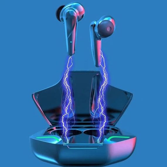 Беспроводные TWS наушники Bluetooth Bakey G11 с микрофоном. Кейс, повербанк, LED подсветка. OB-531 Цвет: черный | Зображення 2