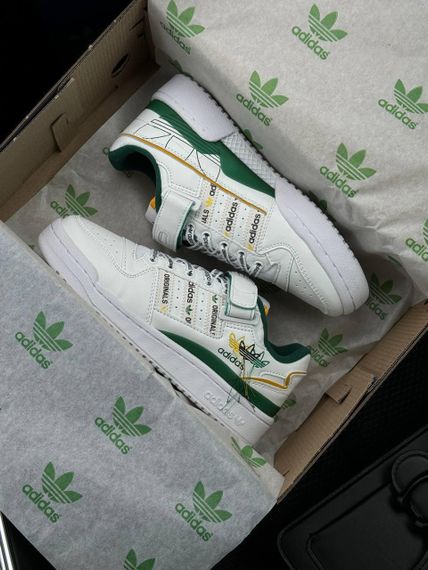 Женские кроссовки Forum 84 Low New White Green Yellow , Вьетнам 39 (25) см | Зображення 7