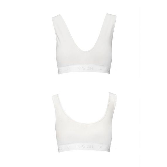 Спортивний топ з еластичної бавовни Passion PS005 TOP white,, L | Зображення 4