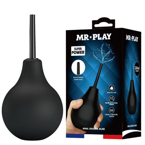 Анальний душ - Mr.Play Anal Douche Blkc Black