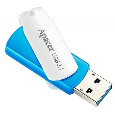 Flash Drive Apacer AH357 64GB (AP64GAH357U-1) Blue/White (AP64GAH357U-1) | Зображення 4