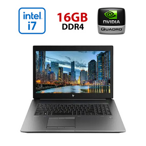 Мобильная рабочая станция Б-класс HP ZBook 17 G6 / 17.3" (1920x1080) IPS / Intel Core i7-9750H (6 (12) ядер по 2.6 - 4.5 GHz) / 16 GB DDR4 / 256 GB SSD + 256 GB SSD / nVidia Quadro T1000, 4 GB GDDR5, 128-bit / WebCam б/у