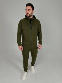 Чоловічий спортивний костюм база хакі