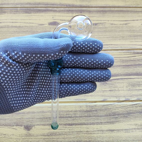 Стеклянная трубка Skull Turn Stand Oil Teal | Зображення 2