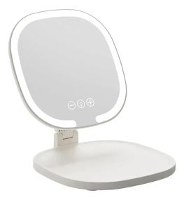 Зеркало с LED подсветкой овальное складное